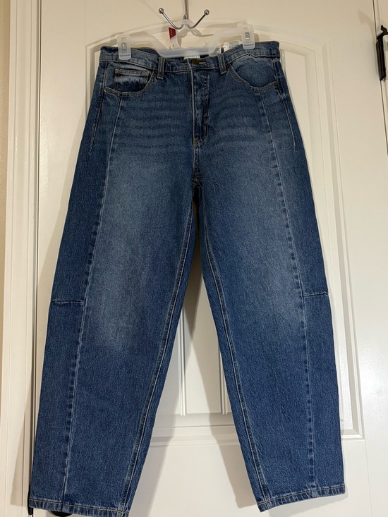 Time and Tru Denim - Time and Tru Women's Boyfriend Jeans - Dark Blue Wash